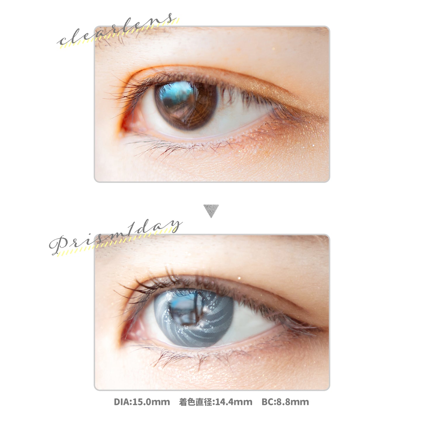 PUDDING Etia Prism Gray | 1 Day, 6 Pcs